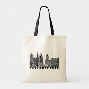 Philadelphia Silhouet van de Skyline Tote Bag