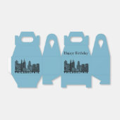 Philadelphia Silhouet van de Stad Bedankdoosjes (Uitgevouwen)