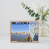 Philadelphia Silhouette Ansichtkaart Briefkaart (Staand voorkant)