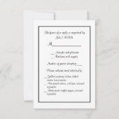 Philadelphia Silhouette Etch BW Rood RSVP Menu (Achterkant)