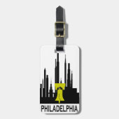 Philadelphia Skyline Bagagelabel (Voorkant verticaal)