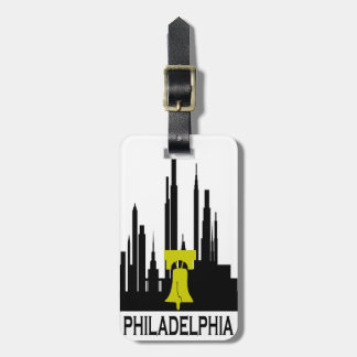 Philadelphia Skyline Bagagelabel