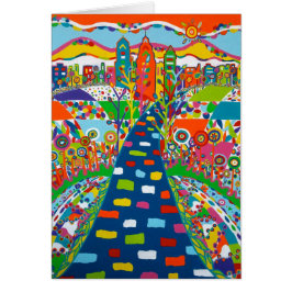 Philadelphia Skyline Blank Kaart