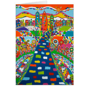 Philadelphia Skyline Blank Kaart