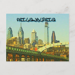 Philadelphia Skyline Briefkaart