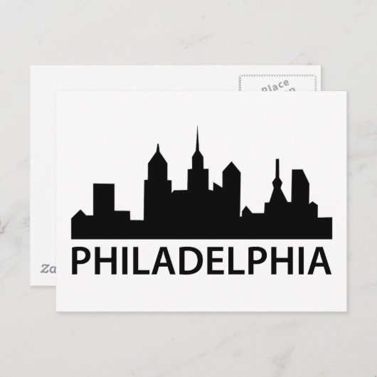 Philadelphia Skyline Briefkaart (Voorkant / Achterkant)