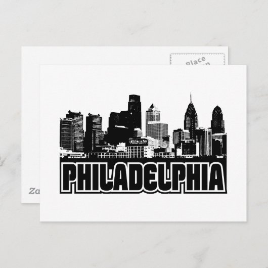 Philadelphia Skyline Briefkaart (Voorkant / Achterkant)