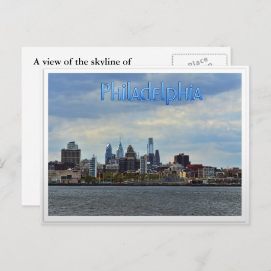 Philadelphia Skyline Briefkaart (Voorkant / Achterkant)