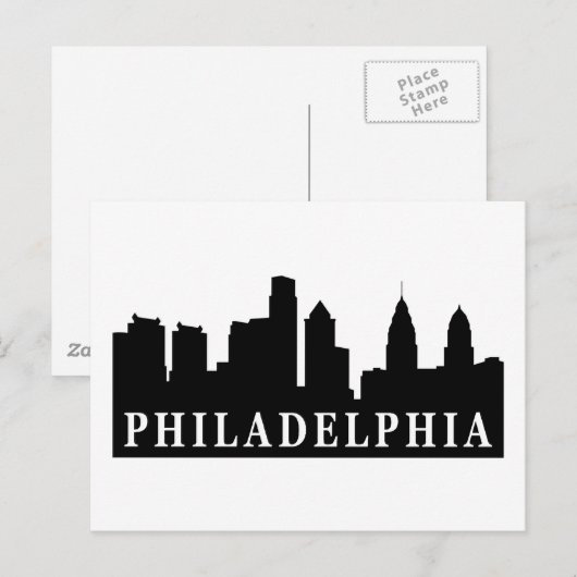 Philadelphia Skyline Briefkaart (Voorkant / Achterkant)