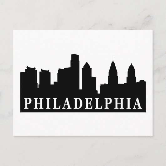 Philadelphia Skyline Briefkaart (Voorkant)