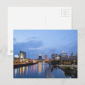 Philadelphia skyline briefkaart (Voorkant / Achterkant)