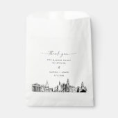 Philadelphia Skyline Bruiloft Dank u Favor Tassen Bedankzakje (Voorkant)