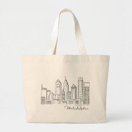 Philadelphia Skyline Canvas tas - Jumbo/groot form