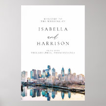 PHILADELPHIA Skyline Destination WeddenWelcome