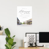 PHILADELPHIA Skyline Destination WeddenWelcome Poster (Thuiskantoor)