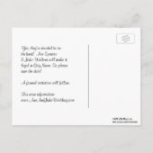 Philadelphia Skyline Etch BW Paarse Save the Date Aankondigingskaart (Achterkant)