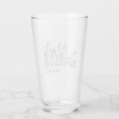 Philadelphia Skyline Glass Tumbler (Achterkant)