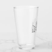 Philadelphia Skyline Glass Tumbler (Rechts)