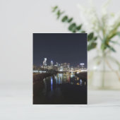 Philadelphia Skyline in Night Briefkaart (Staand voorkant)