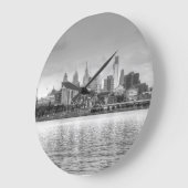 Philadelphia skyline in zwart-wit grote klok (Hoek)
