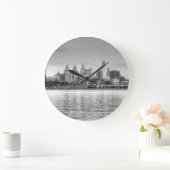 Philadelphia skyline in zwart-wit grote klok (Huis)