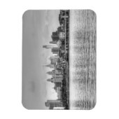 Philadelphia skyline in zwart-wit magneet (Verticaal)