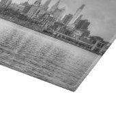 Philadelphia skyline in zwart-wit snijplank (Hoek)