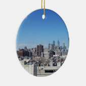 Philadelphia Skyline Keramisch Ornament (Rechts)