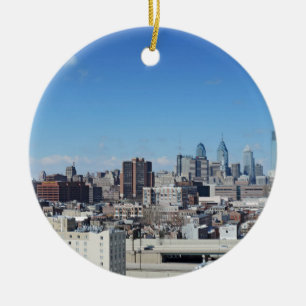 Philadelphia Skyline Keramisch Ornament