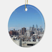 Philadelphia Skyline Keramisch Ornament (Links)