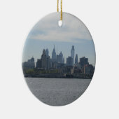 Philadelphia Skyline Keramisch Ornament (Rechts)