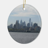 Philadelphia Skyline Keramisch Ornament (Links)
