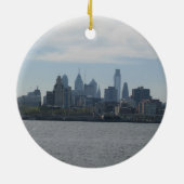 Philadelphia Skyline Keramisch Ornament (Achterkant)