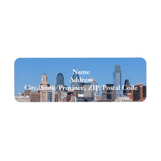 Philadelphia Skyline Label (Voorkant)