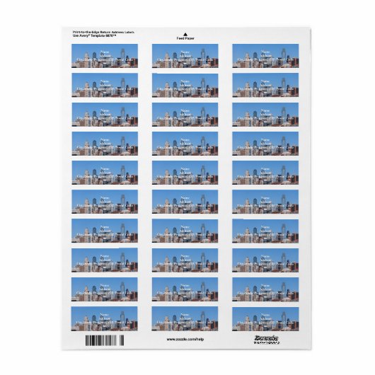 Philadelphia Skyline Label (Full Sheet)