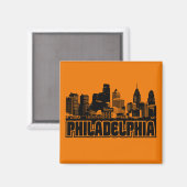 Philadelphia Skyline Magneet (Voorkant / Achterkant)