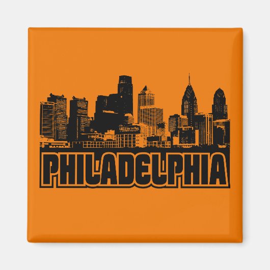 Philadelphia Skyline Magneet (Voorkant)