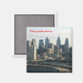 Philadelphia Skyline Magneet (Voorkant / Achterkant)