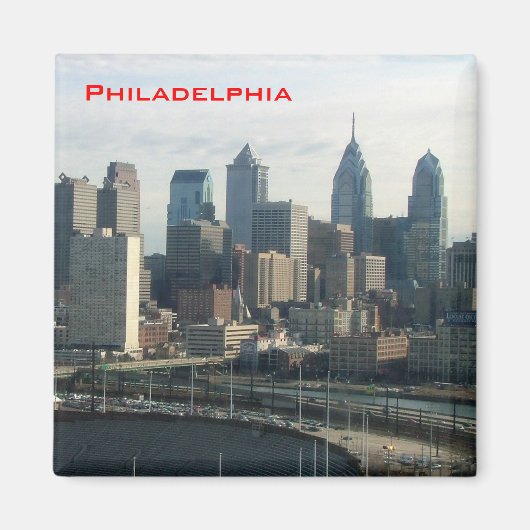 Philadelphia Skyline Magneet (Voorkant)