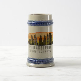 Philadelphia Skyline Map Coordinates Bierpul