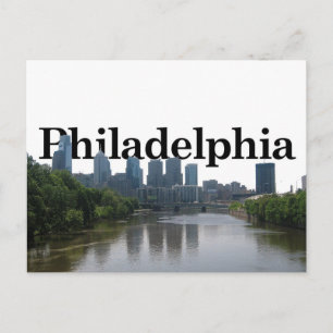 Philadelphia Skyline - met Phil. achteraan Briefkaart