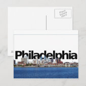 Philadelphia Skyline met Philadelphia in de Sky Briefkaart (Voorkant / Achterkant)