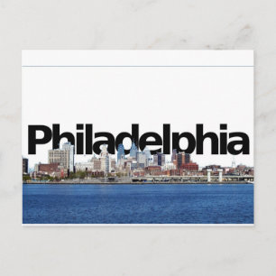 Philadelphia Skyline met Philadelphia in de Sky Briefkaart