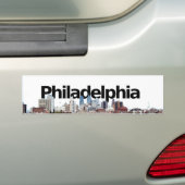 Philadelphia Skyline met Philadelphia in de Sky Bumpersticker (Op auto)