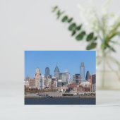 Philadelphia Skyline, Middium Uitzicht Briefkaart (Staand voorkant)