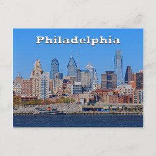 Philadelphia Skyline, Middium Uitzicht II Briefkaa Briefkaart