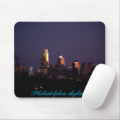 Philadelphia skyline mousepad muismat (Met muis)