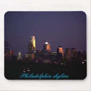 Philadelphia skyline mousepad muismat