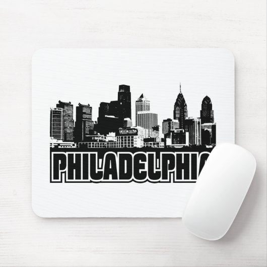 Philadelphia Skyline Muismat (Met muis)