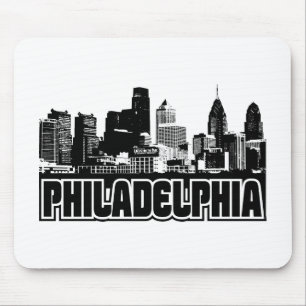 Philadelphia Skyline Muismat